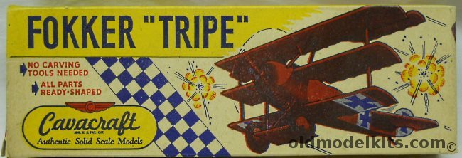 Cavacraft 1/48 Fokker DR-1 Triplane Tripe, S-8 plastic model kit